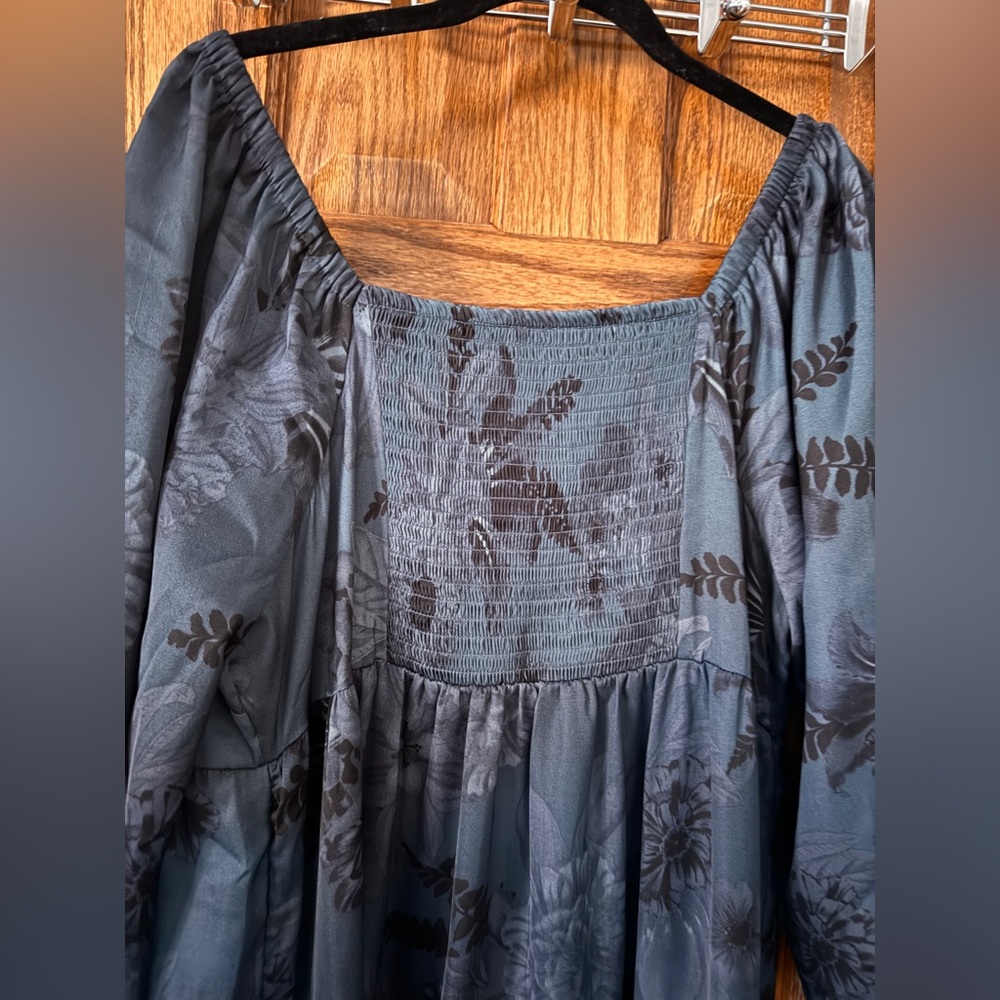 Soma Blue Floral dress - Picture 3 of 3